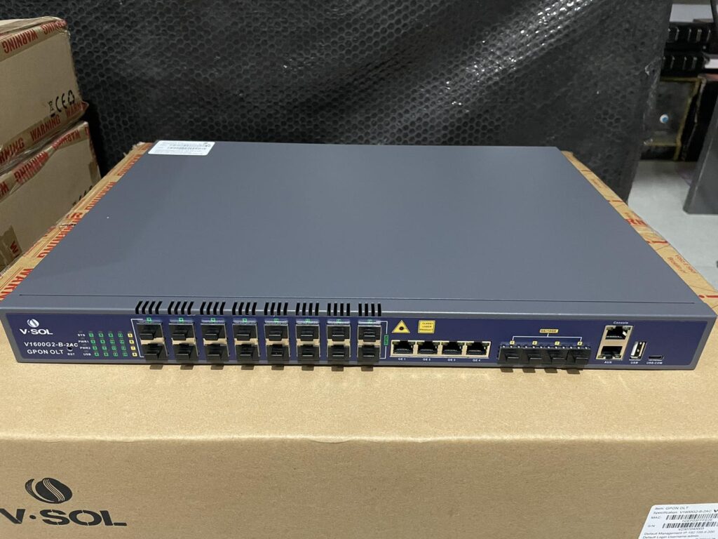 VSOL V1600G2-B-2AC 16 Port GPON OLT (DUAL AC With C++++ 9dbm) - I ...