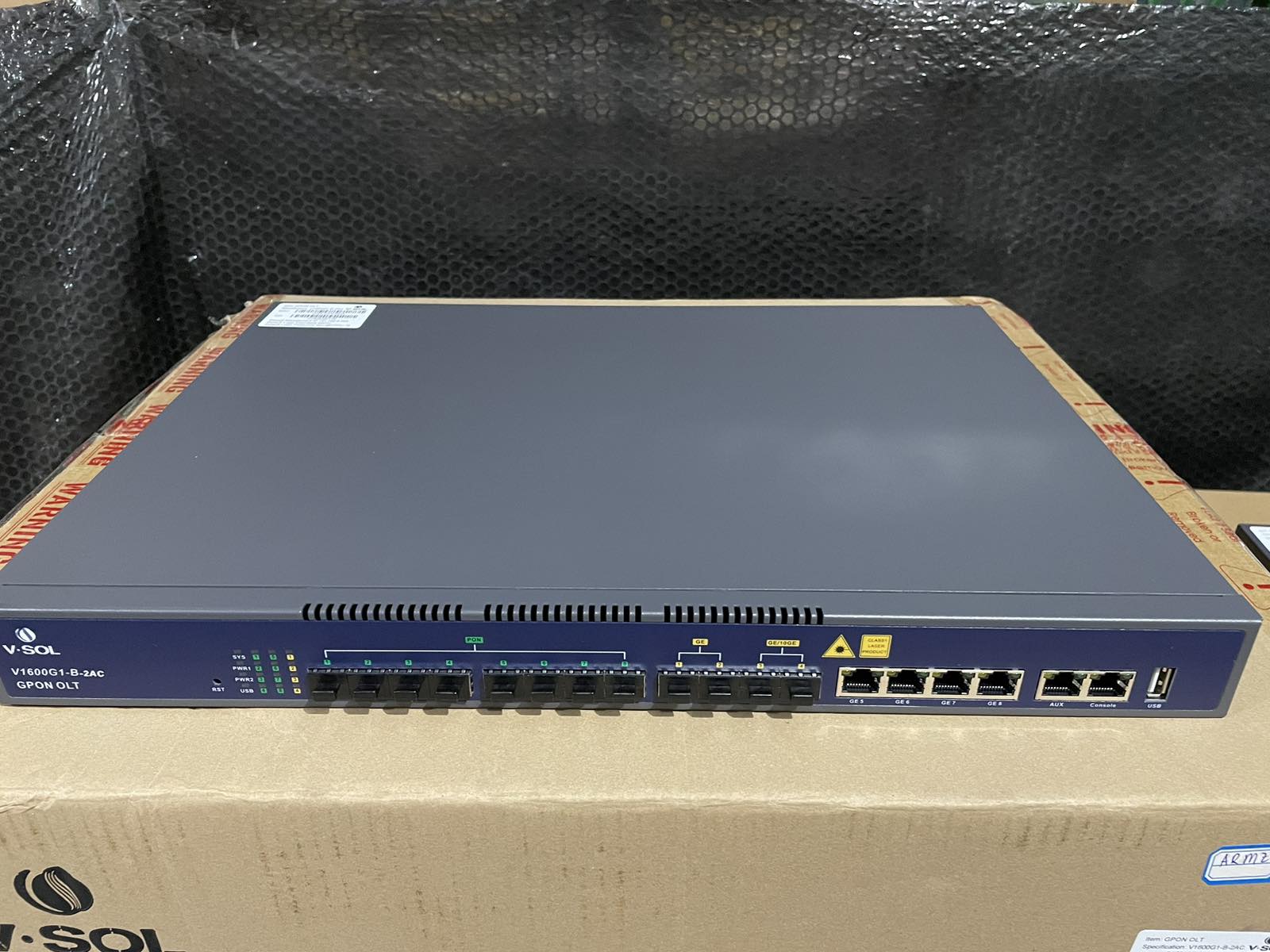 VSOL V1600G1-B-2AC 8 Port GPON OLT (DUAL AC with C++++ 9dbm)